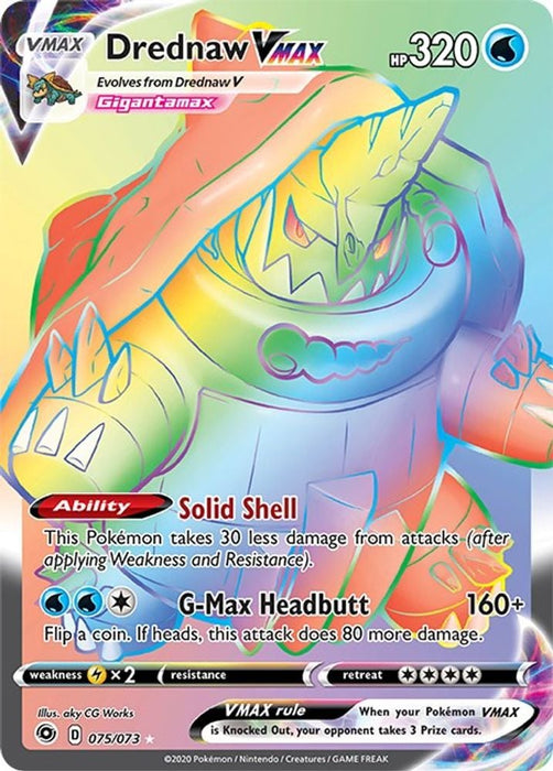 Drednaw VMAX Secret (#75/73) (Champion's Path) Near Mint Holofoil