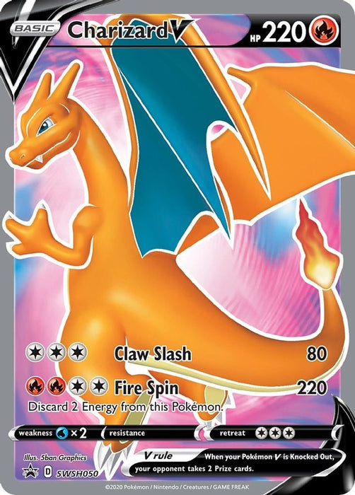 Charizard V - SWSH050 (#SWSH050) (SWSH: Sword & Shield Promo Cards)