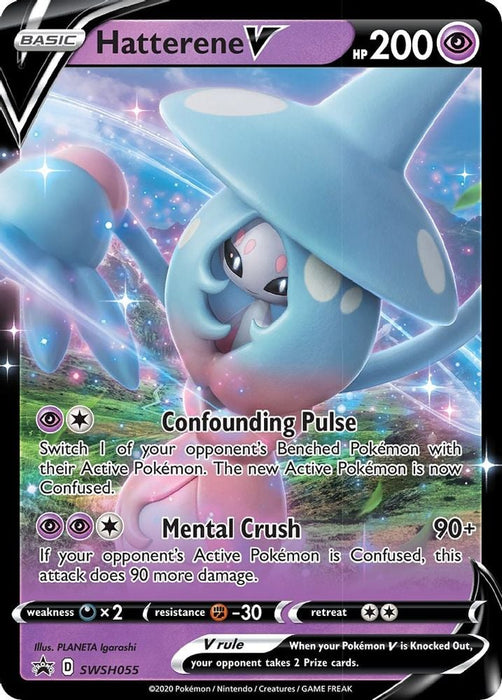 Hatterene V - SWSH055 (#SWSH055) (SWSH: Sword & Shield Promo Cards)