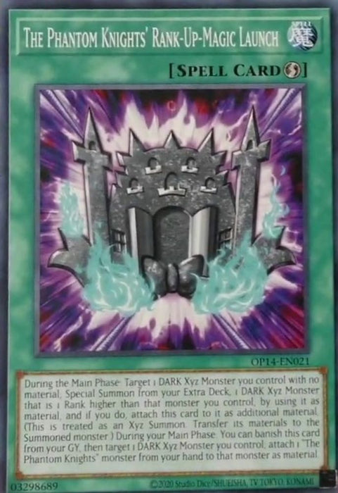The Phantom Knights' Rank-Up-Magic Launch (#OP14-EN021) (OTS Tournament Pack 14) Near Mint Unlimited