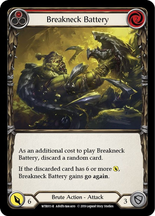 Breakneck Battery (Red) (#WTR011) (Welcome to Rathe) Near Mint Unlimited Edition Rainbow Foil