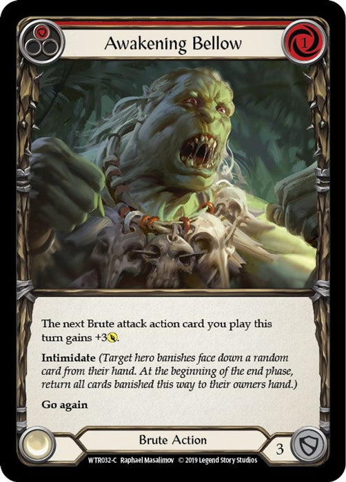 Awakening Bellow (Red) (#WTR032) (Welcome to Rathe) Near Mint Unlimited Edition Rainbow Foil