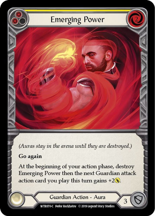 Emerging Power (Yellow) (#WTR070) (Welcome to Rathe) Near Mint Unlimited Edition Rainbow Foil