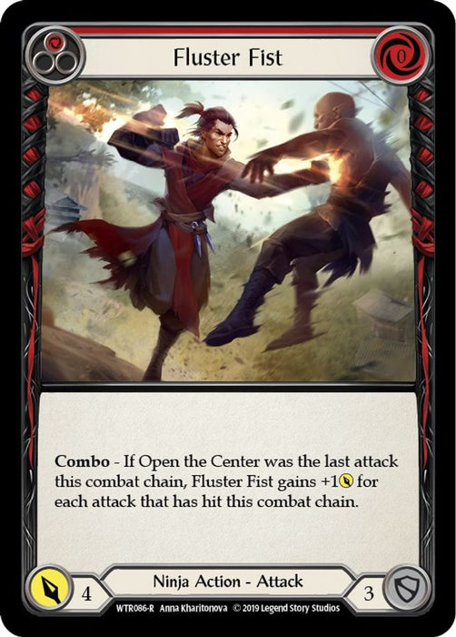 Fluster Fist (Red) (#WTR086) (Welcome to Rathe) Near Mint Unlimited Edition Rainbow Foil