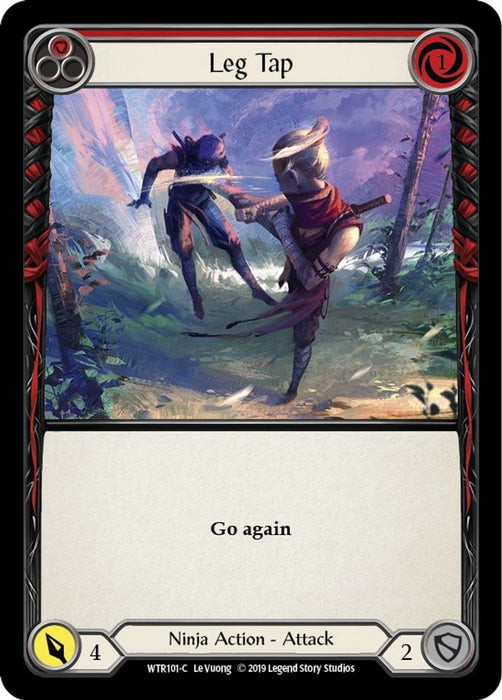 Leg Tap (Red) (#WTR101) (Welcome to Rathe) Near Mint Unlimited Edition Rainbow Foil