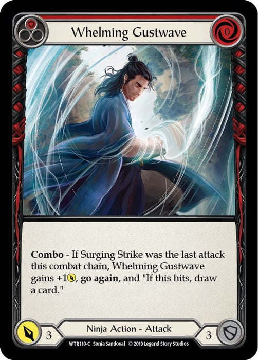 Whelming Gustwave (Red) (#WTR110) (Welcome to Rathe) Near Mint Unlimited Edition Rainbow Foil