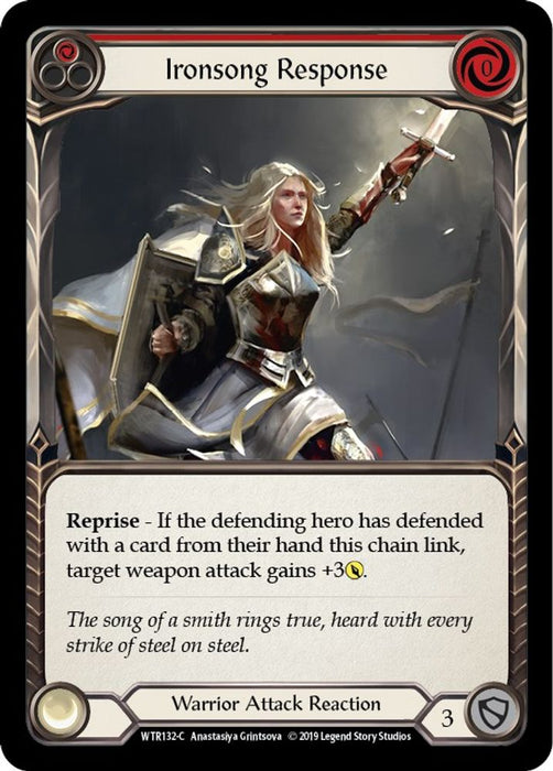 Ironsong Response (Red) (#WTR132) (Welcome to Rathe) Near Mint Unlimited Edition Rainbow Foil