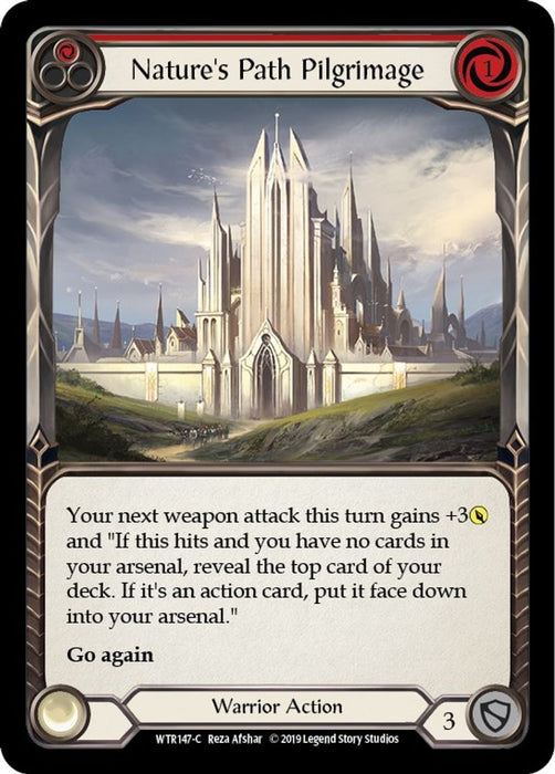 Nature's Path Pilgrimage (Red) (#WTR147) (Welcome to Rathe) Near Mint Unlimited Edition Rainbow Foil