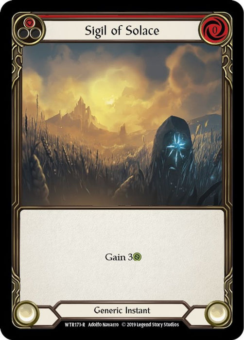 Sigil of Solace (Red) (#WTR173) (Welcome to Rathe) Near Mint Unlimited Edition Rainbow Foil