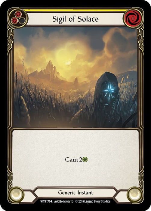 Sigil of Solace (Yellow) (#WTR174) (Welcome to Rathe) Near Mint Unlimited Edition Rainbow Foil