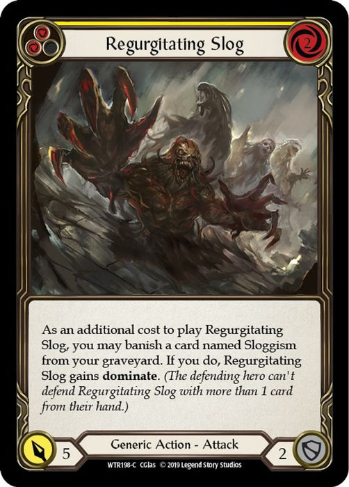 Regurgitating Slog (Yellow) (#WTR198) (Welcome to Rathe) Near Mint Unlimited Edition Rainbow Foil