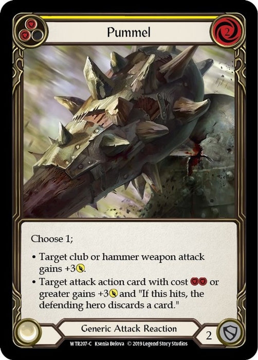 Pummel (Yellow) (#WTR207) (Welcome to Rathe) Near Mint Unlimited Edition Rainbow Foil