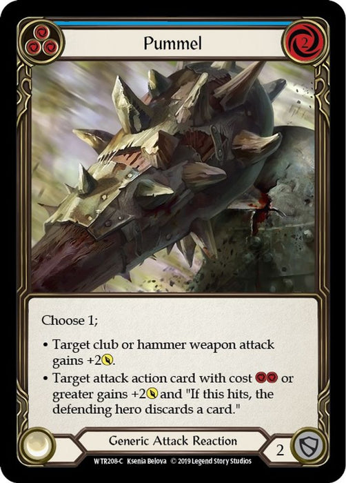 Pummel (Blue) (#WTR208) (Welcome to Rathe) Near Mint Unlimited Edition Rainbow Foil