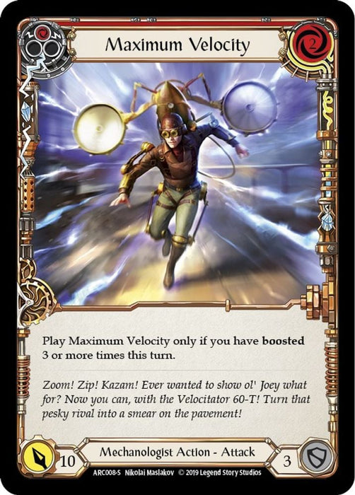 Maximum Velocity (#ARC008) (Arcane Rising) Near Mint Unlimited Edition Normal