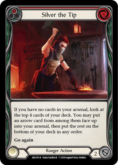 Silver the Tip (Red) (#ARC051) (Arcane Rising) Near Mint Unlimited Edition Rainbow Foil