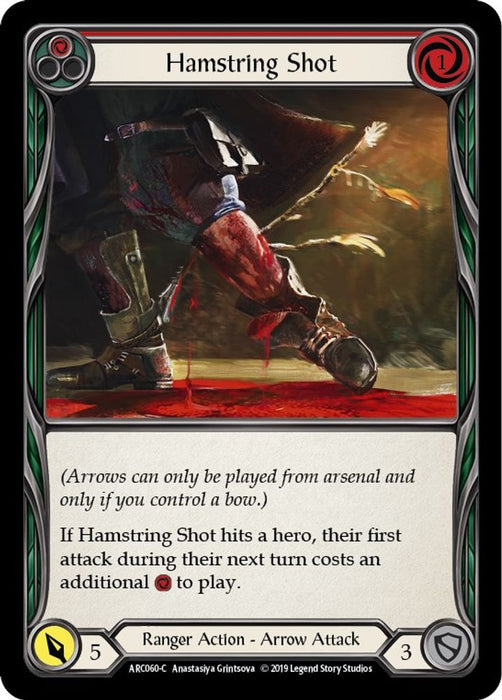 Hamstring Shot (Red) (#ARC060) (Arcane Rising) Near Mint Unlimited Edition Rainbow Foil
