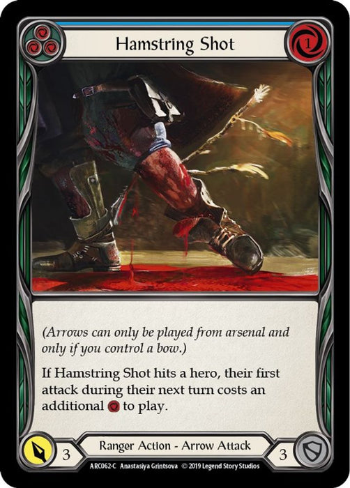 Hamstring Shot (Blue) (#ARC062) (Arcane Rising) Near Mint Unlimited Edition Rainbow Foil
