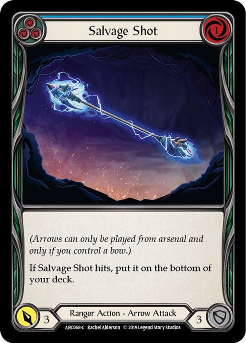 Salvage Shot (Blue) (#ARC068) (Arcane Rising) Near Mint Unlimited Edition Rainbow Foil