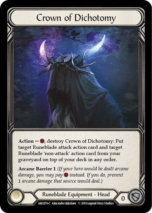 Crown of Dichotomy (#ARC079) (Arcane Rising) Near Mint Unlimited Edition Rainbow Foil