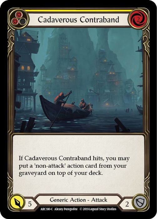 Cadaverous Contraband (Yellow) (#ARC180) (Arcane Rising) Near Mint Unlimited Edition Rainbow Foil