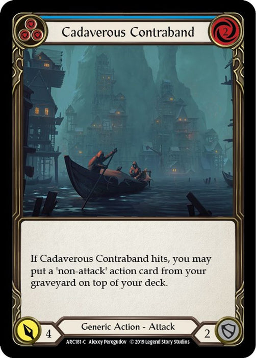 Cadaverous Contraband (Blue) (#ARC181) (Arcane Rising) Near Mint Unlimited Edition Rainbow Foil