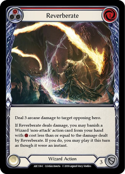 Reverberate (Red) (#ARC138) (Arcane Rising) Near Mint Unlimited Edition Rainbow Foil