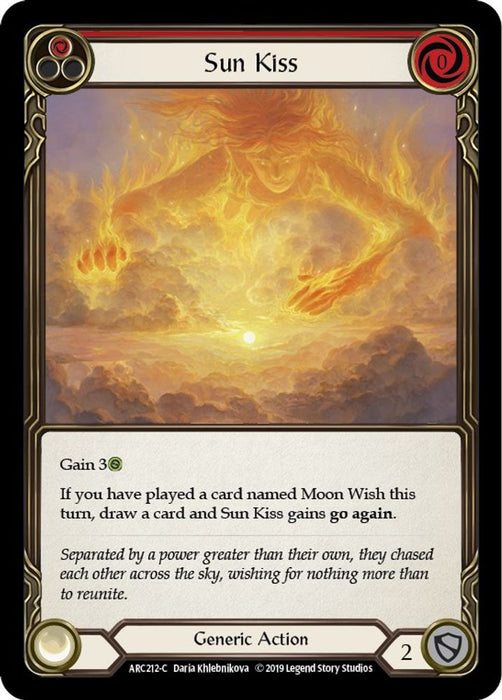 Sun Kiss (Red) (#ARC212) (Arcane Rising) Near Mint Unlimited Edition Rainbow Foil