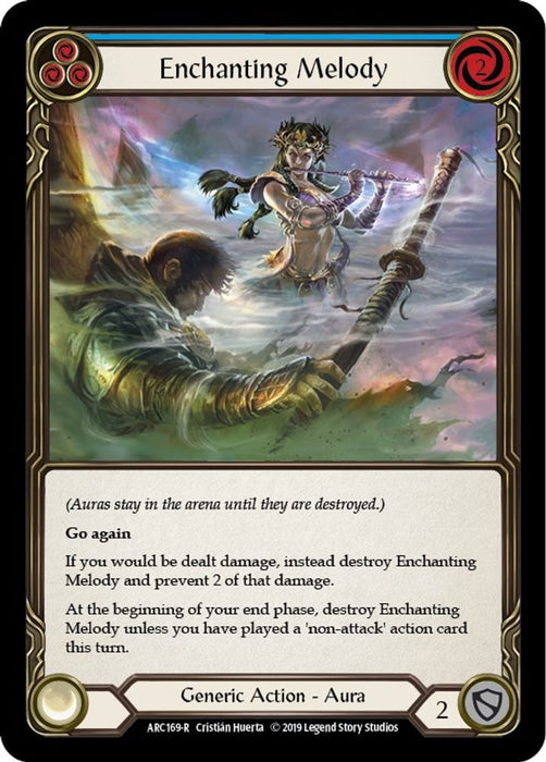 Enchanting Melody (Blue) (#ARC169) (Arcane Rising) Near Mint Unlimited Edition Rainbow Foil
