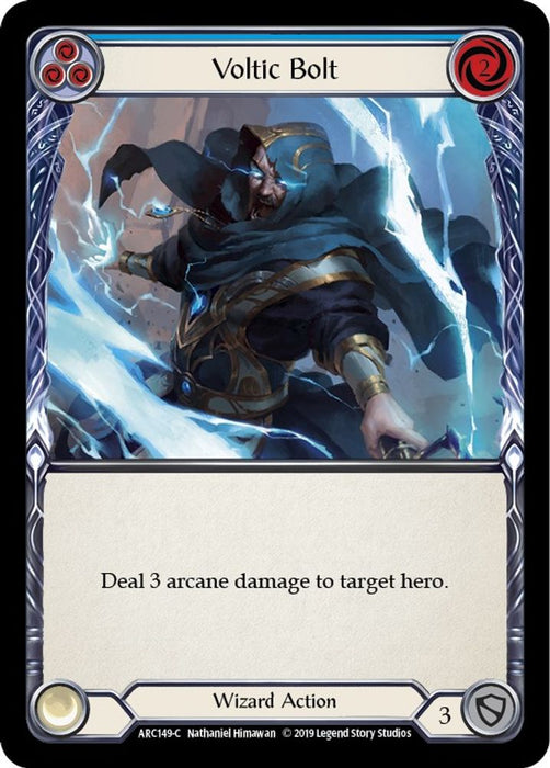 Voltic Bolt (Blue) (#ARC149) (Arcane Rising) Near Mint Unlimited Edition Rainbow Foil