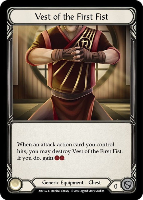 Vest of the First Fist (#ARC152) (Arcane Rising) Near Mint Unlimited Edition Rainbow Foil