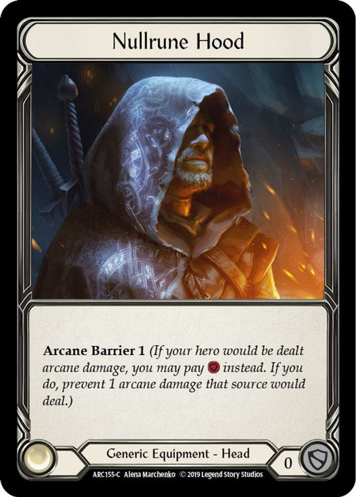Nullrune Hood (#ARC155) (Arcane Rising) Near Mint Unlimited Edition Rainbow Foil