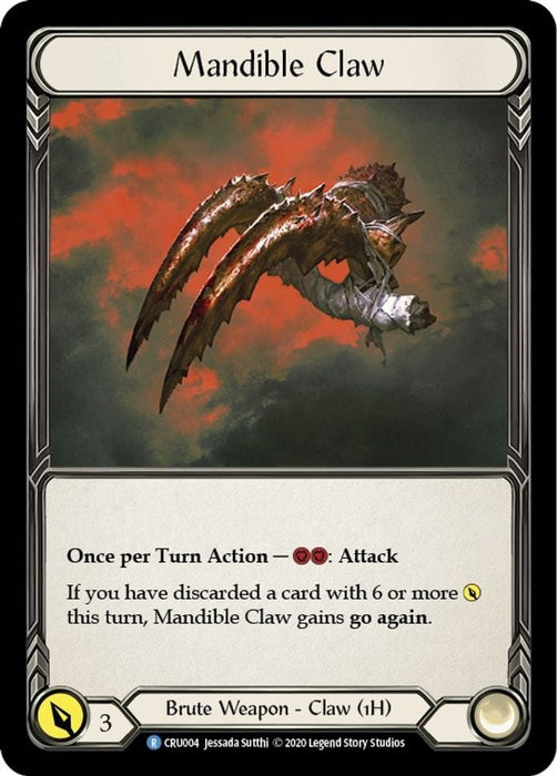 Mandible Claw (#CRU004) (Crucible of War) Near Mint Unlimited Edition Rainbow Foil
