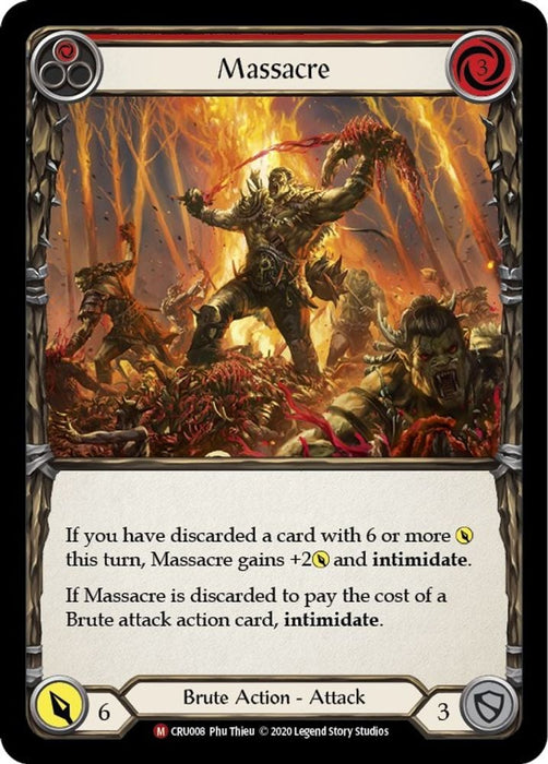 Massacre (#CRU008) (Crucible of War) Near Mint Unlimited Edition Normal