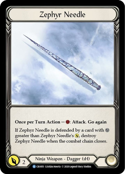 Zephyr Needle (#CRU051) (Crucible of War) Near Mint Unlimited Edition Rainbow Foil