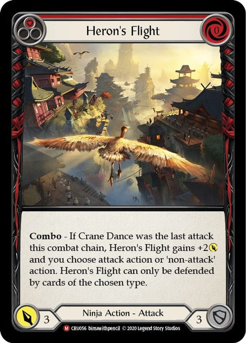 Herons Flight (#CRU056) (Crucible of War) Near Mint Unlimited Edition Normal