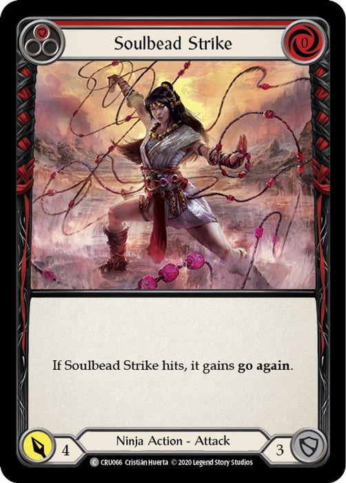 Soulbead Strike Red (#CRU066) (Crucible of War) Near Mint Unlimited Edition Rainbow Foil