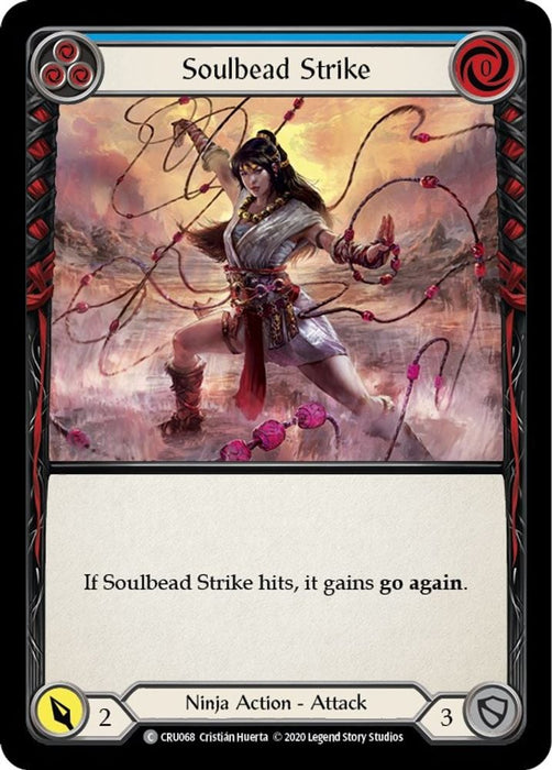 Soulbead Strike Blue (#CRU068) (Crucible of War) Near Mint Unlimited Edition Rainbow Foil