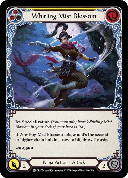 Whirling Mist Blossom (#CRU074) (Crucible of War) Near Mint Unlimited Edition Rainbow Foil