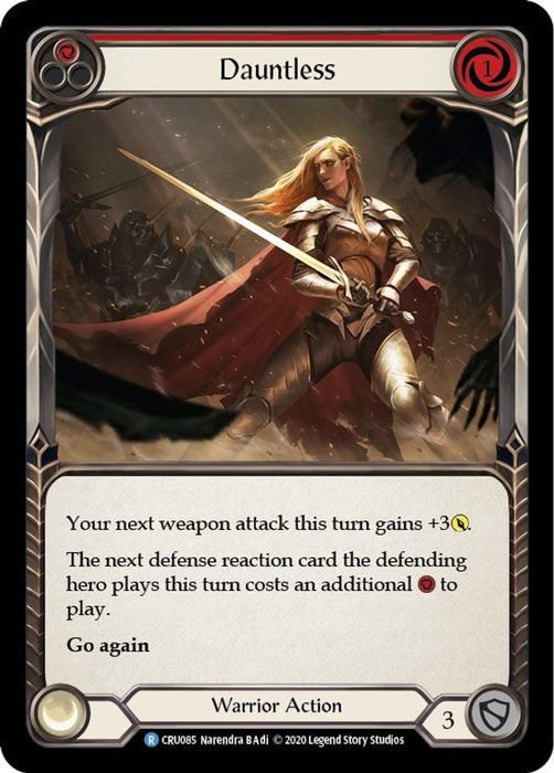Dauntless Red (#CRU085) (Crucible of War) Near Mint Unlimited Edition Rainbow Foil