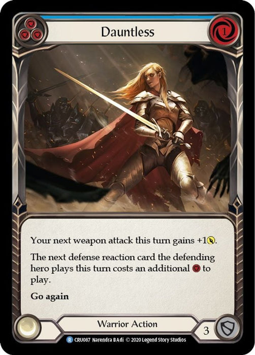 Dauntless Blue (#CRU087) (Crucible of War) Near Mint Unlimited Edition Rainbow Foil