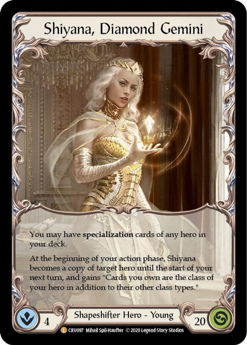 Shiyana Diamond Gemini (#CRU097) (Crucible of War) Near Mint Unlimited Edition Rainbow Foil