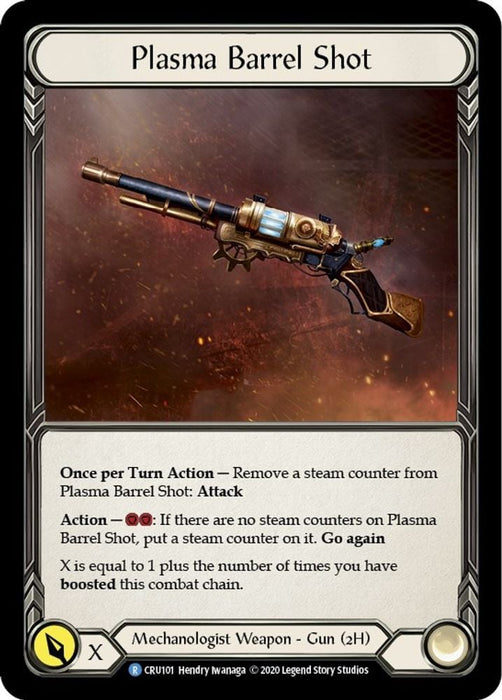 Plasma Barrel Shot (#CRU101) (Crucible of War) Near Mint Unlimited Edition Rainbow Foil