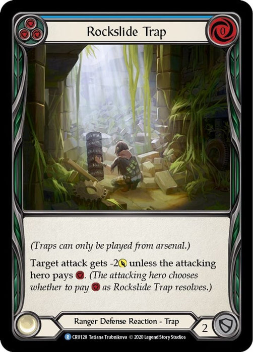 Rockslide Trap (#CRU128) (Crucible of War) Near Mint Unlimited Edition Rainbow Foil