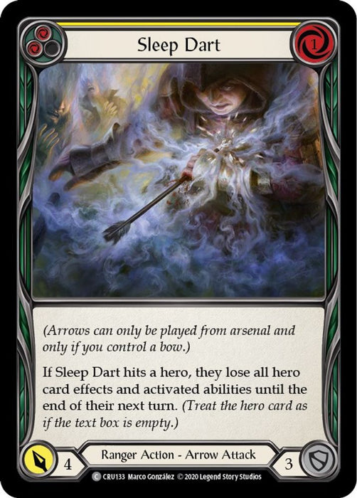 Sleep Dart (Yellow) (#CRU133) (Crucible of War) Near Mint Unlimited Edition Rainbow Foil