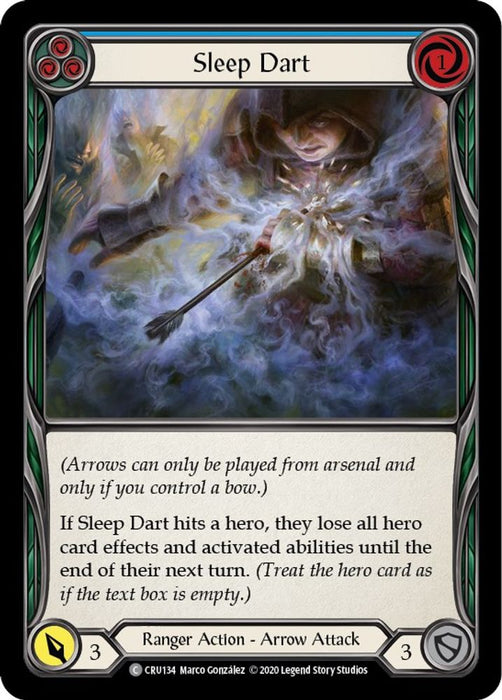 Sleep Dart (Blue) (#CRU134) (Crucible of War) Near Mint Unlimited Edition Rainbow Foil