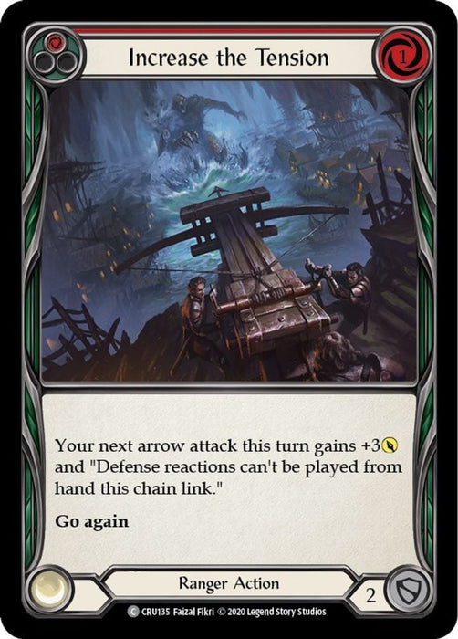 Increase the Tension Red (#CRU135) (Crucible of War) Near Mint Unlimited Edition Rainbow Foil