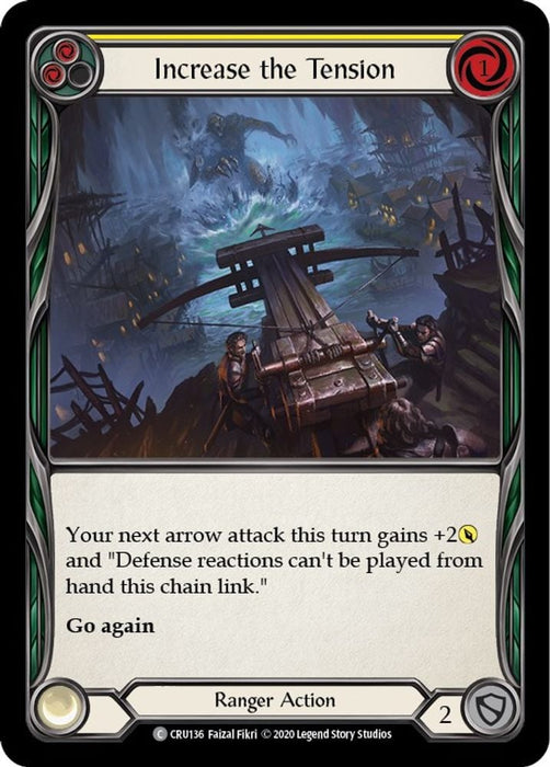 Increase the Tension Yellow (#CRU136) (Crucible of War) Near Mint Unlimited Edition Rainbow Foil