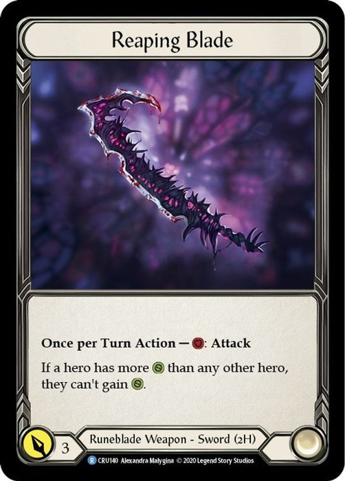 Reaping Blade (#CRU140) (Crucible of War) Near Mint Unlimited Edition Rainbow Foil
