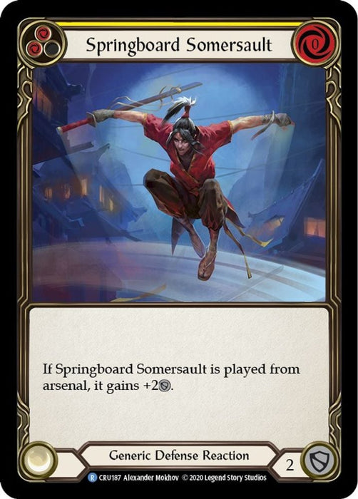 Springboard Somersault (#CRU187) (Crucible of War) Near Mint Unlimited Edition Rainbow Foil