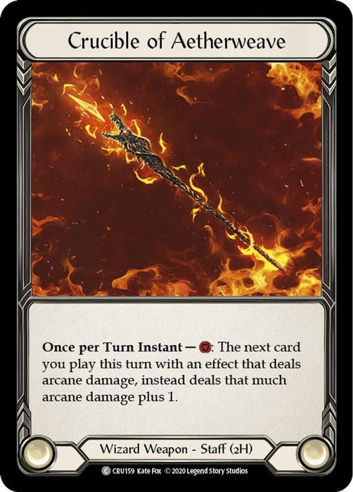 Crucible of Aetherweave (#CRU159) (Crucible of War) Near Mint Unlimited Edition Rainbow Foil
